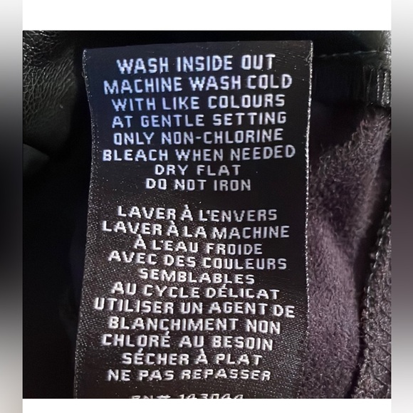 7 For All Mankind Black Faux Leather Wide Leg Pants - Picture 6 of 7